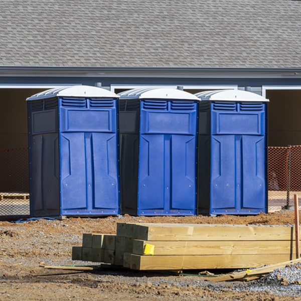 what is the maximum capacity for a single porta potty in Pomeroy WA